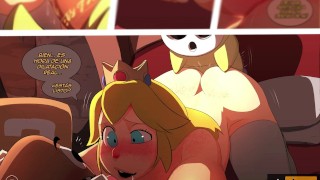 After Peach Gets Group Fucked They Completely Fill Her With Semen And Mario Finds Her