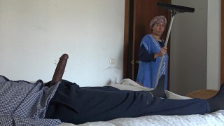 This Muslim Woman Is SHOCKED I Take Out My Big Black Cock For My Turkish Maid