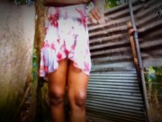 Preview 5 of Asian Village Girl Outdoor Showering - නානවා හොරෙන් වීඩියෝ කරලා