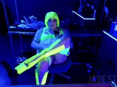 Sissy goon and cum shot facial Jade Storm