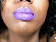Preview 3 of Purple Kisses Purple Lipstick JOI