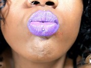 Preview 5 of Purple Kisses Purple Lipstick JOI