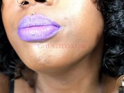 Preview 6 of Purple Kisses Purple Lipstick JOI