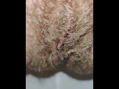 Delicious hairy pussy pissing mega close up - Screenshot 11 of 16 - Pussy Spread Closeup