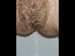 Delicious hairy pussy pissing mega close up - Screenshot 6 of 16 - Pussy Spread Closeup