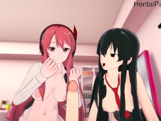 Threesome Akame and Chelsea Hentai Uncensored