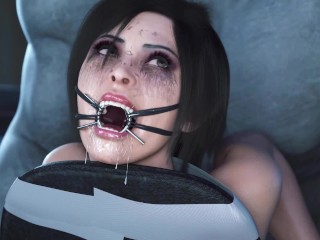 Een Grote Lul Neukt Haar Diep Anaal - 3D Geanimeerde BDSM Hete Porno
