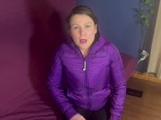 Preview 1 of Massive Cum Load In My Mouth Puffy Jacket