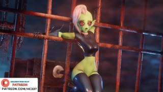 MONSTER GIRL HENTAI ANIMATION IN 4K 60Fps FUCKED BY SEX MACHNE IN DUNGEON HOTTEST