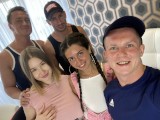 Home sex gangbang of two beauties and big dicks guys