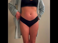 Trying on my new Victoria secret panties