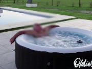 Preview 2 of i'm relaxing at the jacuzzi waiting for you