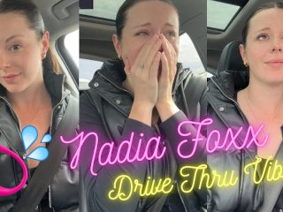 Screen Capture of Video Titled: My longest drive thru experience ever?? Multiple orgasms!