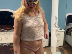 Cali shows some of her collection of her sexy clothes