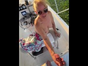 Preview 6 of Horny Step Mom dirty talk and fuck on boat with creampie