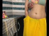 Desi Aunty fucked in the kitchen on Holi Festival real Hindi Audio