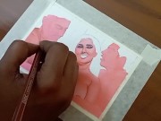 Preview 5 of Erotic Art Or Drawing Of  Sexy Indian Married Woman Having A Steamy Affair With Her Two Boyfriends