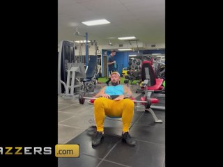 BRAZZERS - Gym Babe Influencer Elana Notices Joey Ogling While She Works Out So She Sits On His Cock screenshot number 1