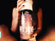 Preview 6 of Messy 💦 POV post orgasm torture with XSPACECUP mastubator after long edging - Part 2