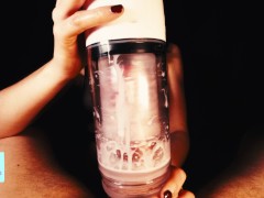 Messy 💦 POV post orgasm torture with XSPACECUP mastubator after long edging - Part 2