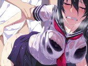 Preview 4 of HENTAI PROS - Gorgeous Brunette Student President Loses Her Virginity Over The Outcast Boy