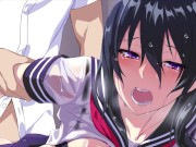 Preview 6 of HENTAI PROS - Gorgeous Brunette Student President Loses Her Virginity Over The Outcast Boy