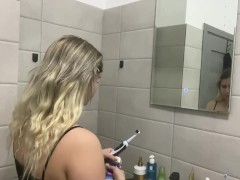Get ready with me before bed while farting (Full 8 min clip  on my onlyfans page)