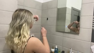Get ready with me before bed while farting (Full 8 min clip  on my onlyfans page)