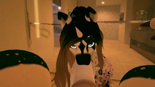 Two Buff Furrys Fuck A Thicc Dragon | VR |