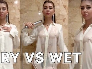 Transparent Clothes Haul with Roxy - White Shirt