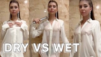 Transparent Clothes Haul with Roxy - white shirt