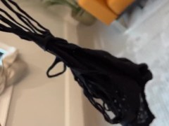 Slutty Dress Try On!! See Trough Lace and Fishnet Dresses