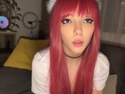 Preview 4 of Redhead alt girl smoking for you (full vid on my 0nlyfans/ManyVids)