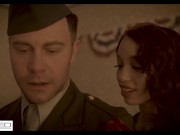 Preview 5 of Wicked - Celebrate the 1940's With Jane Wilde & Alexis Tae Getting Fucked By A Soldier