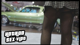(Ep.2) Hotrod Sex-Vlog: Horny Couple at Motorama Car Show w/ Public Sex and Sexy Car Photography!