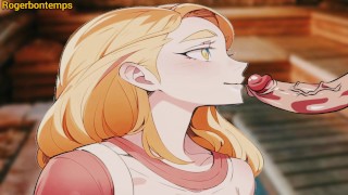 Sauna Mamada Hentai Animación Porno De Dibujos Animados