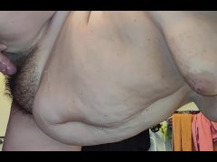 Saggy doggy fuck soft bushy pussy soft belly