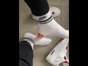 Preview 5 of 🧦Foot fetish white socks part 2