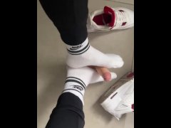 🧦Foot fetish white socks part 2