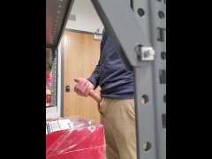 Watch my cock get stroked at work