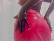 Preview 2 of Latex and Oiled Ass Tease