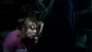 He sucks my dick in the dark while I'm filming