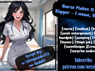 Nurse makes it all Bigger - I Mean, better | Audio Roleplay