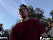 CuckoldSessions - Hot Petite Blonde Babe Loves Getting Spitroasted In Front Of Her Cuck Bf