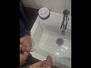 Preview 1 of two straight friends pee together at a bar