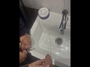 Preview 2 of two straight friends pee together at a bar