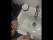 Preview 4 of two straight friends pee together at a bar