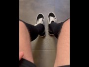 Preview 3 of German soccer player showing off all black soccer socks