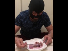 morning breakfast for my slave husband!!!!
