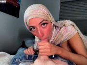 Preview 6 of Hijabi Aaliyah shows off her lingerie and gets a massive facial